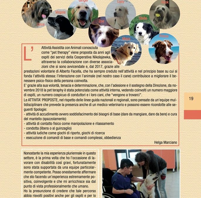 Pet Therapy al Centro Nikolajewka